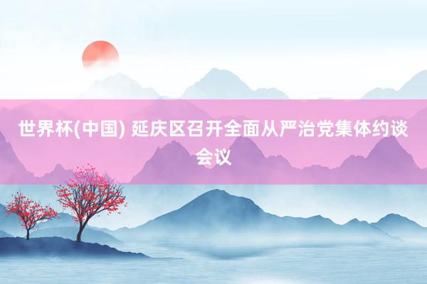 世界杯(中国) 延庆区召开全面从严治党集体约谈会议