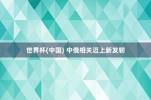 世界杯(中国) 中俄相关迈上新发轫