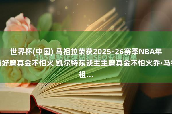 世界杯(中国) 马祖拉荣获2025-26赛季NBA年度最好磨真金不怕火 凯尔特东谈主主磨真金不怕火乔·马祖...