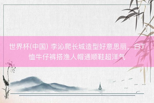 世界杯(中国) 李沁爬长城造型好意思丽,白T恤牛仔裤搭渔人帽通顺鞋超洋气