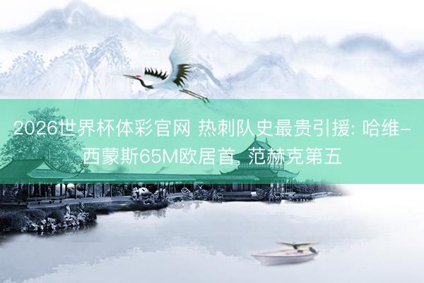 2026世界杯体彩官网 热刺队史最贵引援: 哈维-西蒙斯65M欧居首, 范赫克第五